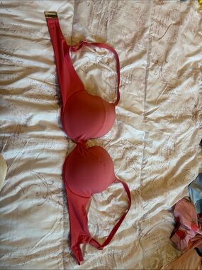 Victoria's Secret Padded Swim Bra in Coral Pink